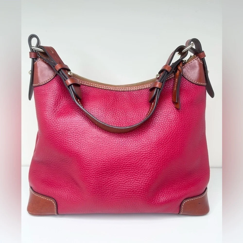 Dooney & Bourke Pebble Grain Hobo Shoulder Bag in Red trending